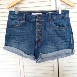 Eunina Button Fly Denim shorts, Size L